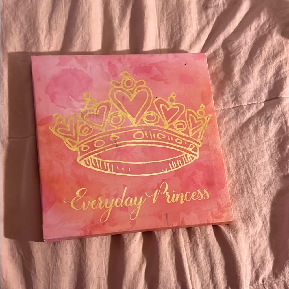 Pink and Gold 'Everyday Princess' Wall Art